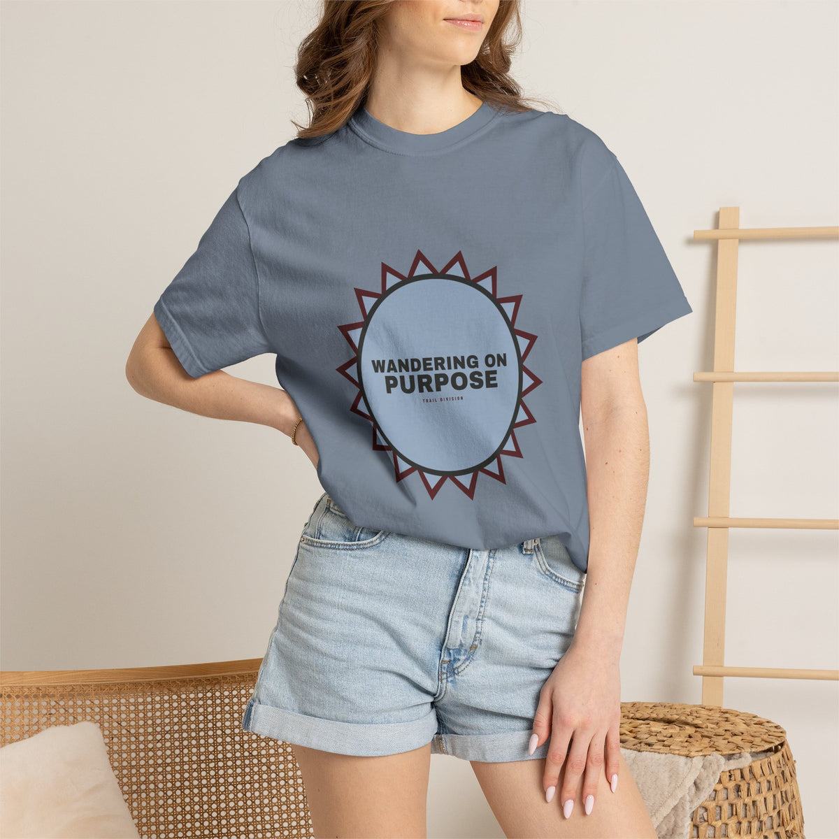 Wandering On Purpose — Blue Jean Comfort Tee