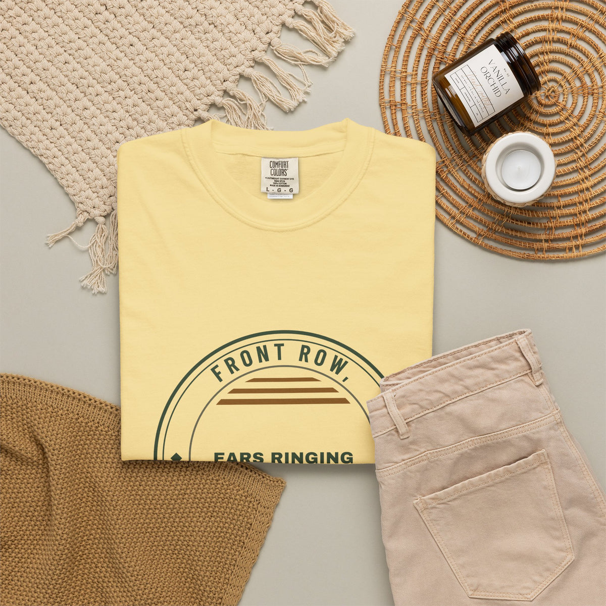 Front Row, Ears Ringing — Butter Comfort Tee