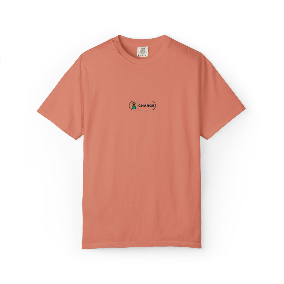 Charge — Terracotta Embroidered Comfort Tee