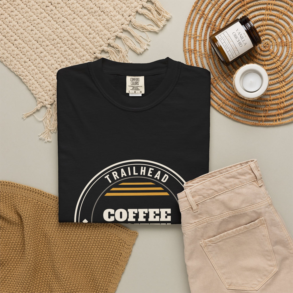 Trailhead Coffee Society — Black Comfort Tee