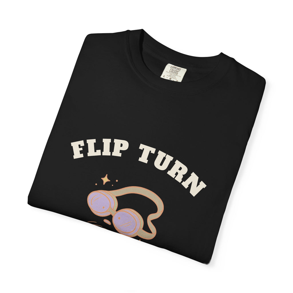 Flip Turn, Mostly Wall — Black Comfort Tee