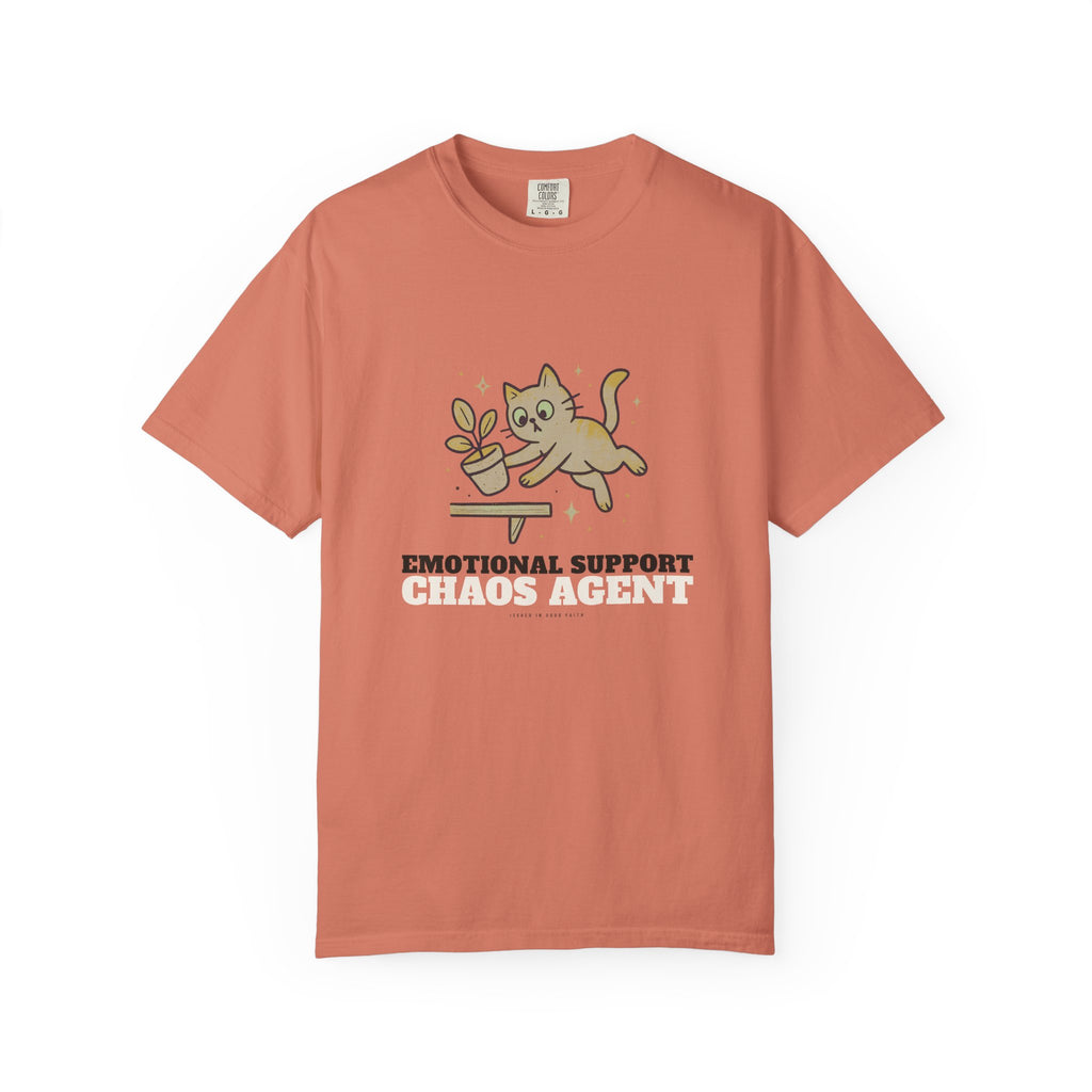Emotional Support Chaos Agent — Terracotta Comfort Tee