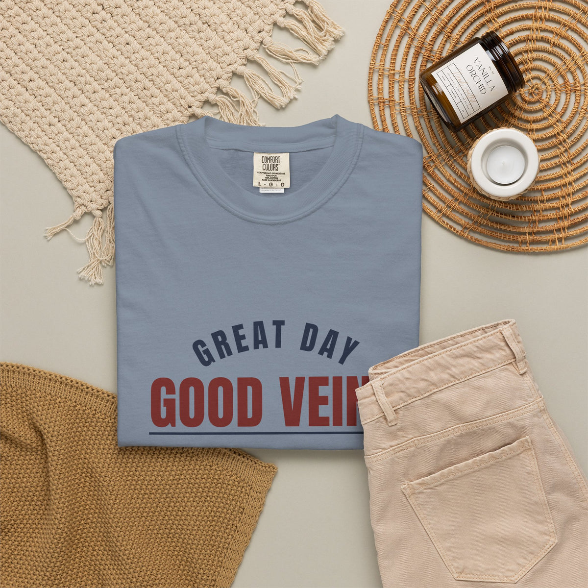 Good Veins, Great Day — Blue Jean Comfort Tee