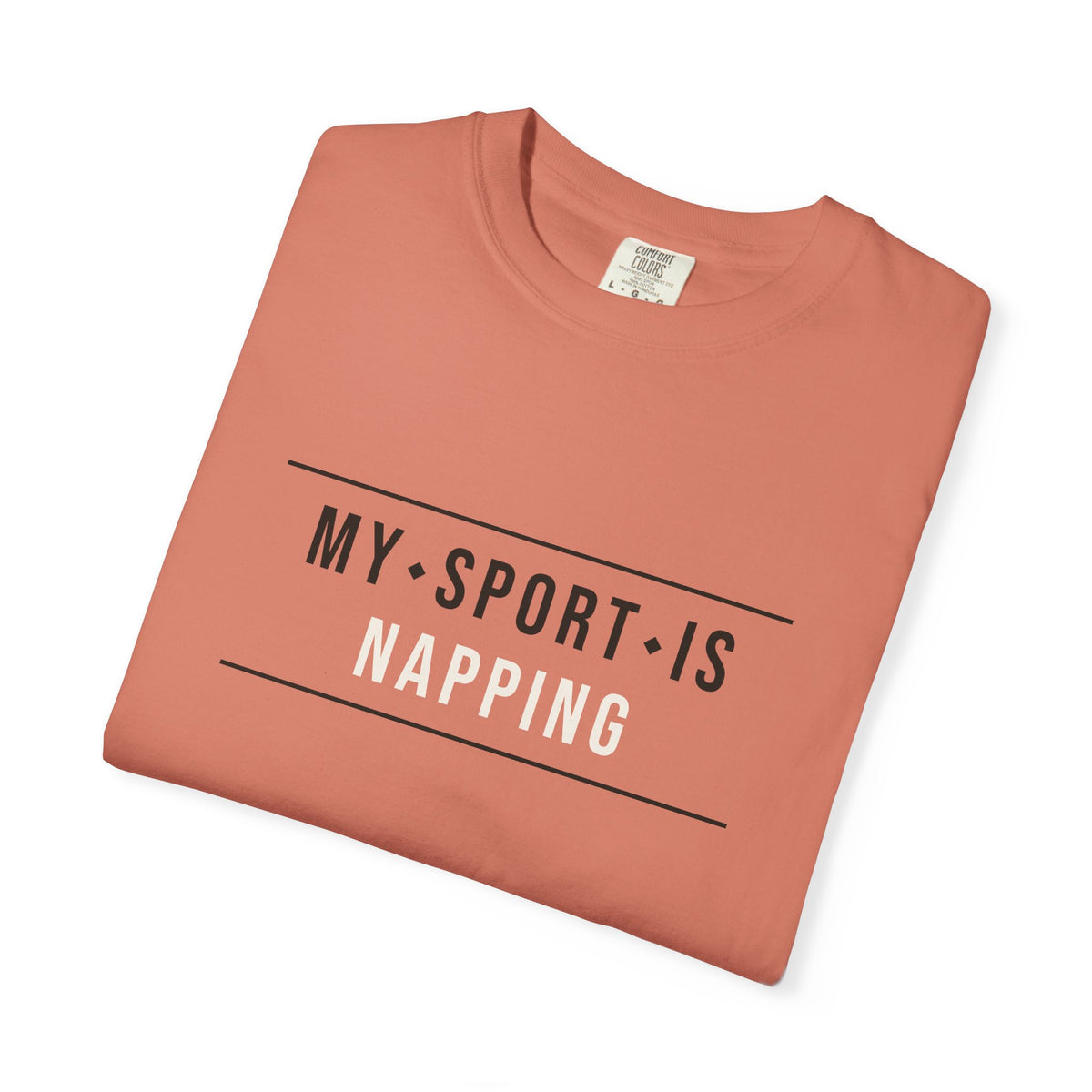 My Sport Is Napping — Terracotta Comfort Tee