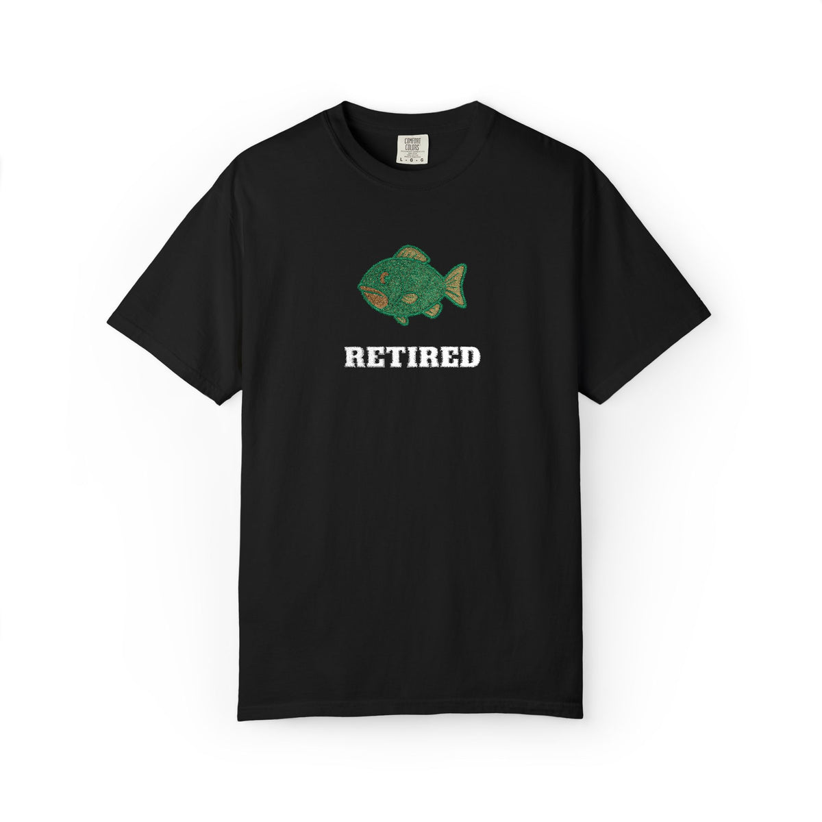 Retired — Black Embroidered Comfort Tee