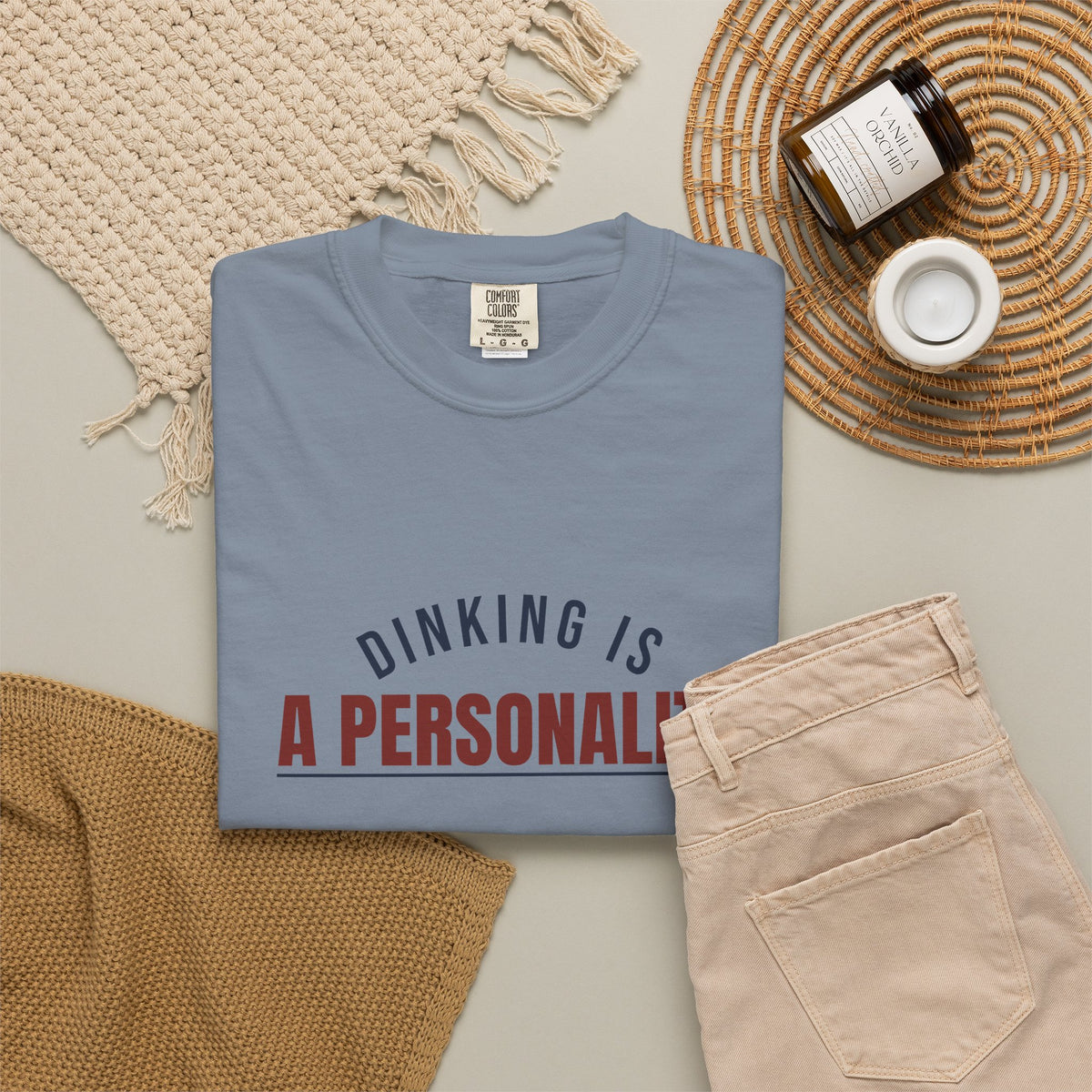 Dinking Is A Personality — Blue Jean Comfort Tee