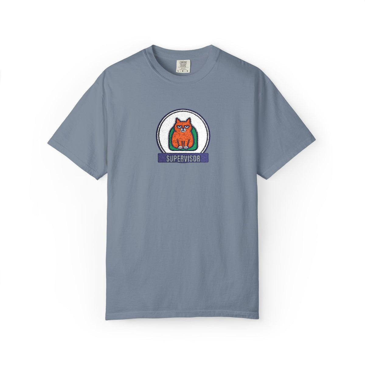 Supervisor — Blue Jean Embroidered Comfort Tee