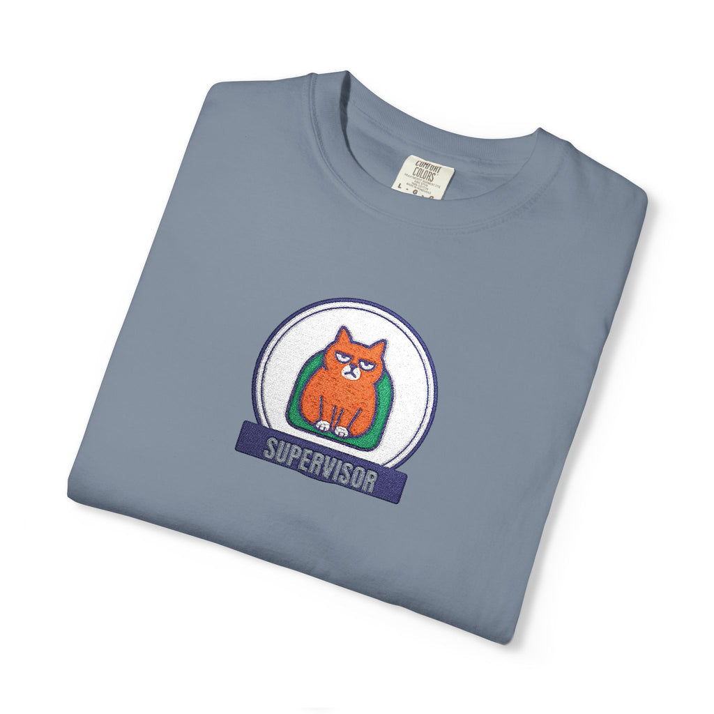 Supervisor — Blue Jean Embroidered Comfort Tee
