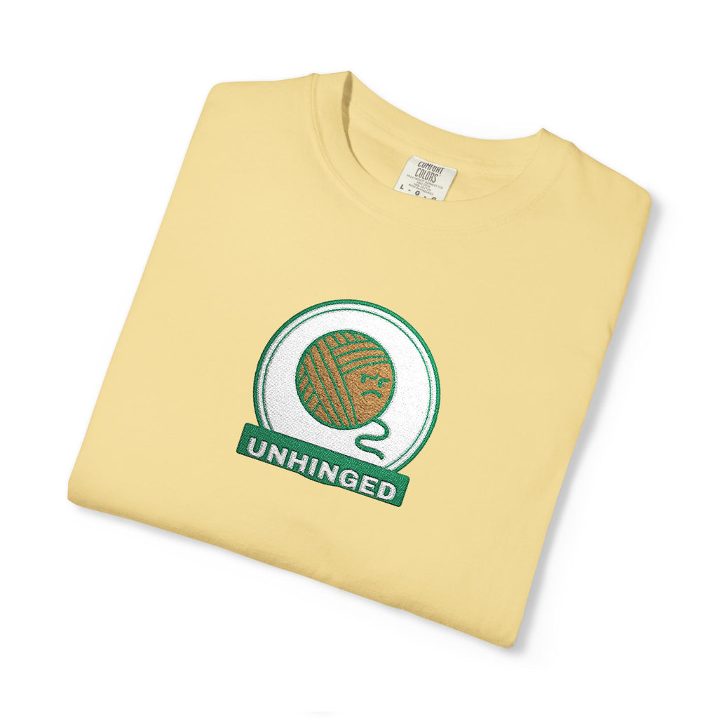 Unhinged — Butter Embroidered Comfort Tee