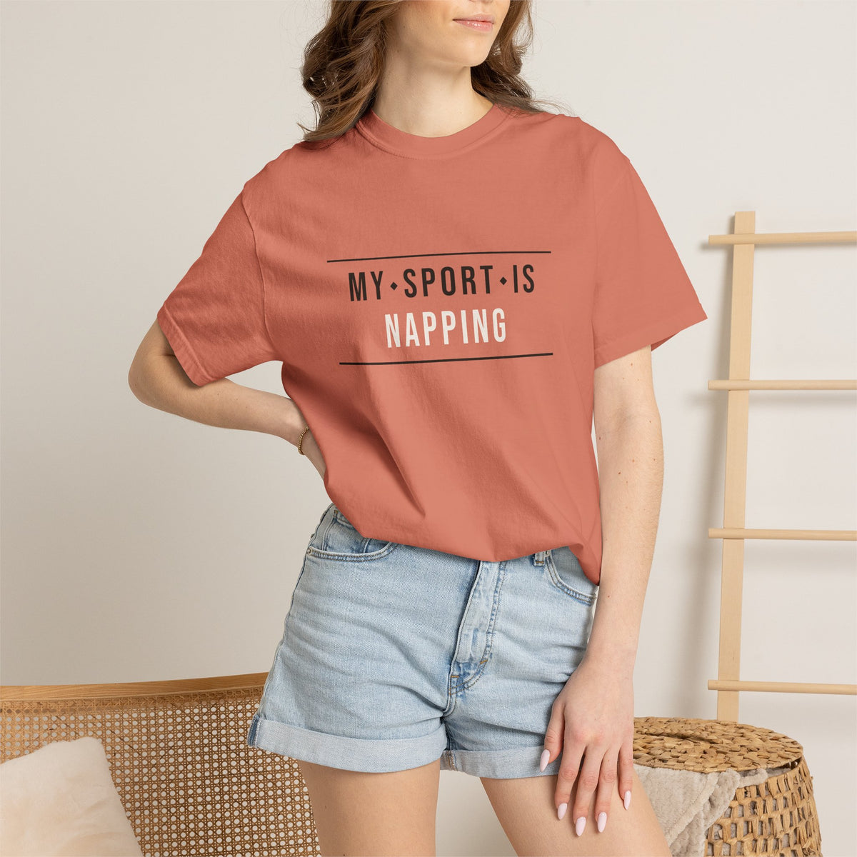 My Sport Is Napping — Terracotta Comfort Tee