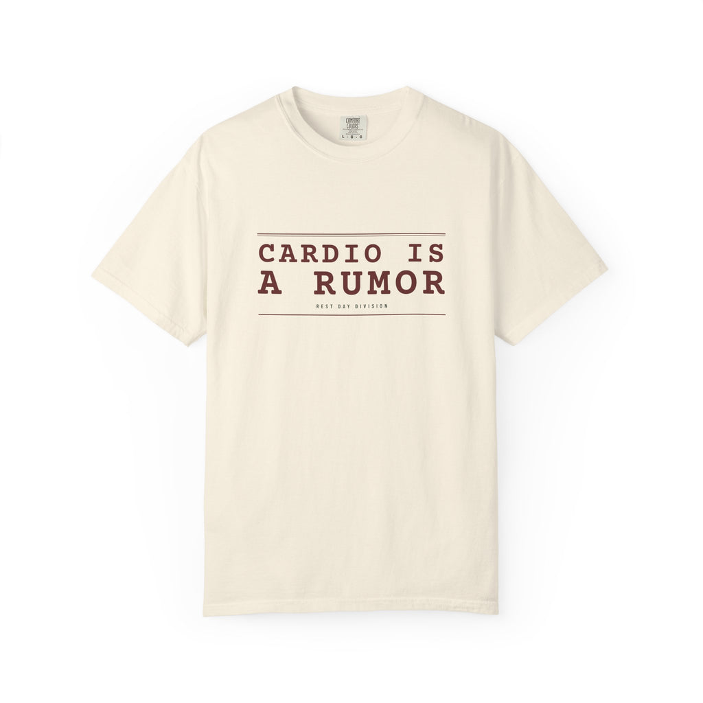 Cardio Is A Rumor — Ivory Comfort Tee