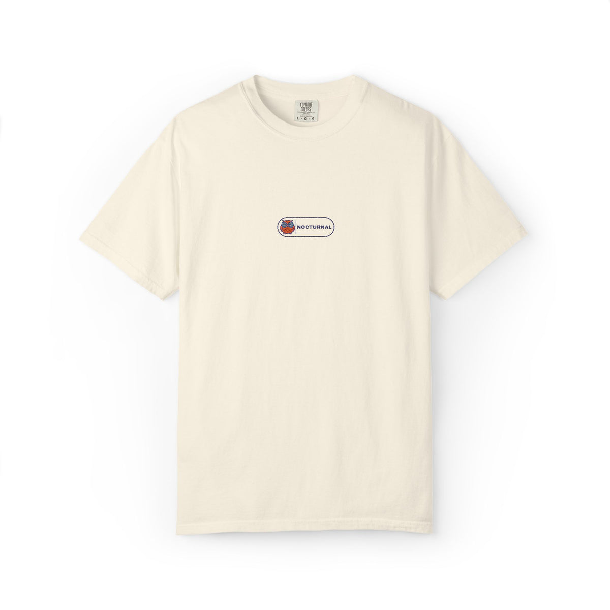 Nocturnal — Ivory Embroidered Comfort Tee